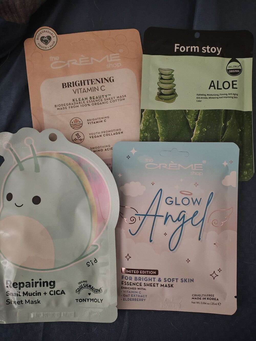 The Crème Shop Glow Angel Brightening Sheet Mask/ Variety (4)